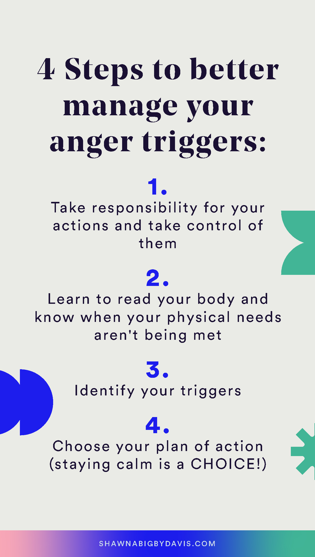 4 Steps to Controlling Your Anger Triggers - Shawna Bigby Davis