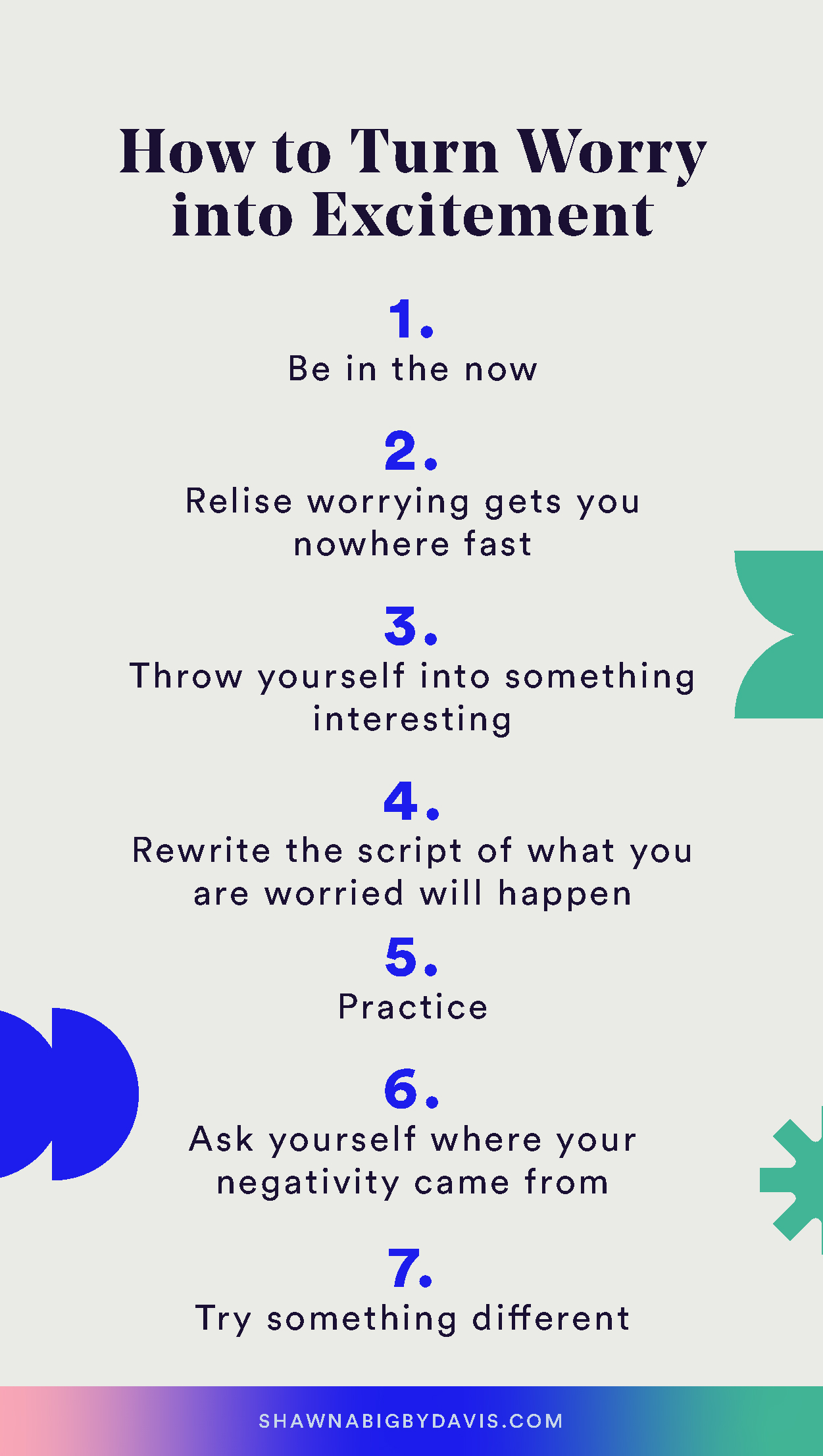 7 Ways to Turn Worry into Excitement about Getting Things Done - Shawna ...