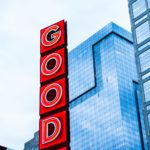 Red neon sign that says "Good"